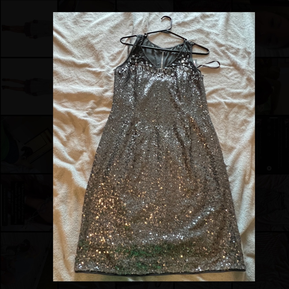 Marina sequin mini dress